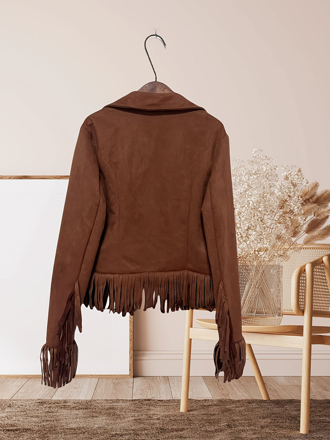 Tailored Women's Fall Jacket with Western Fringe (2)
