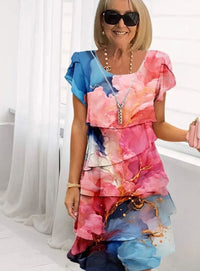 Charlotte | Tiered Ruffle Fall Wedding Guest Dress