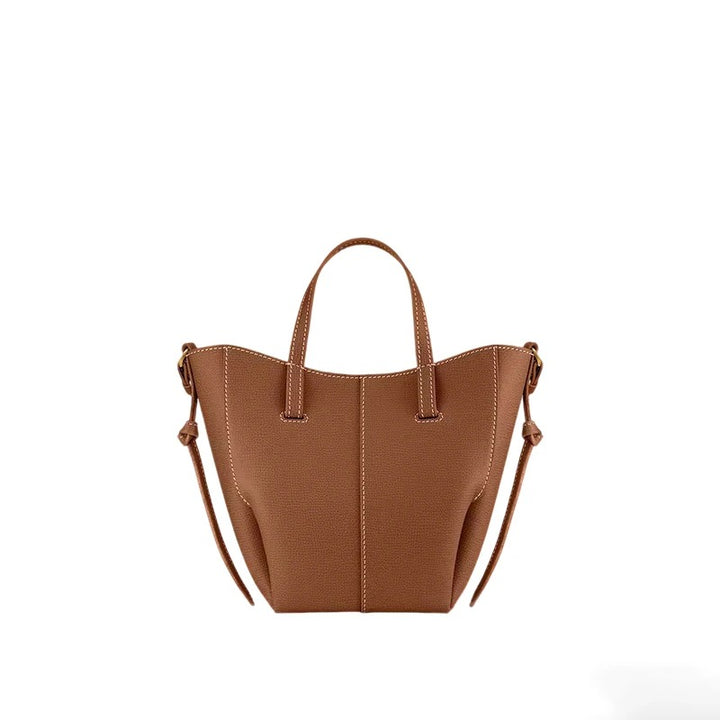 Minimalist Leather Tote Bag – Camel