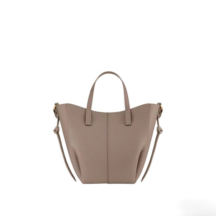 Minimalist Leather Tote Bag – Taupe
