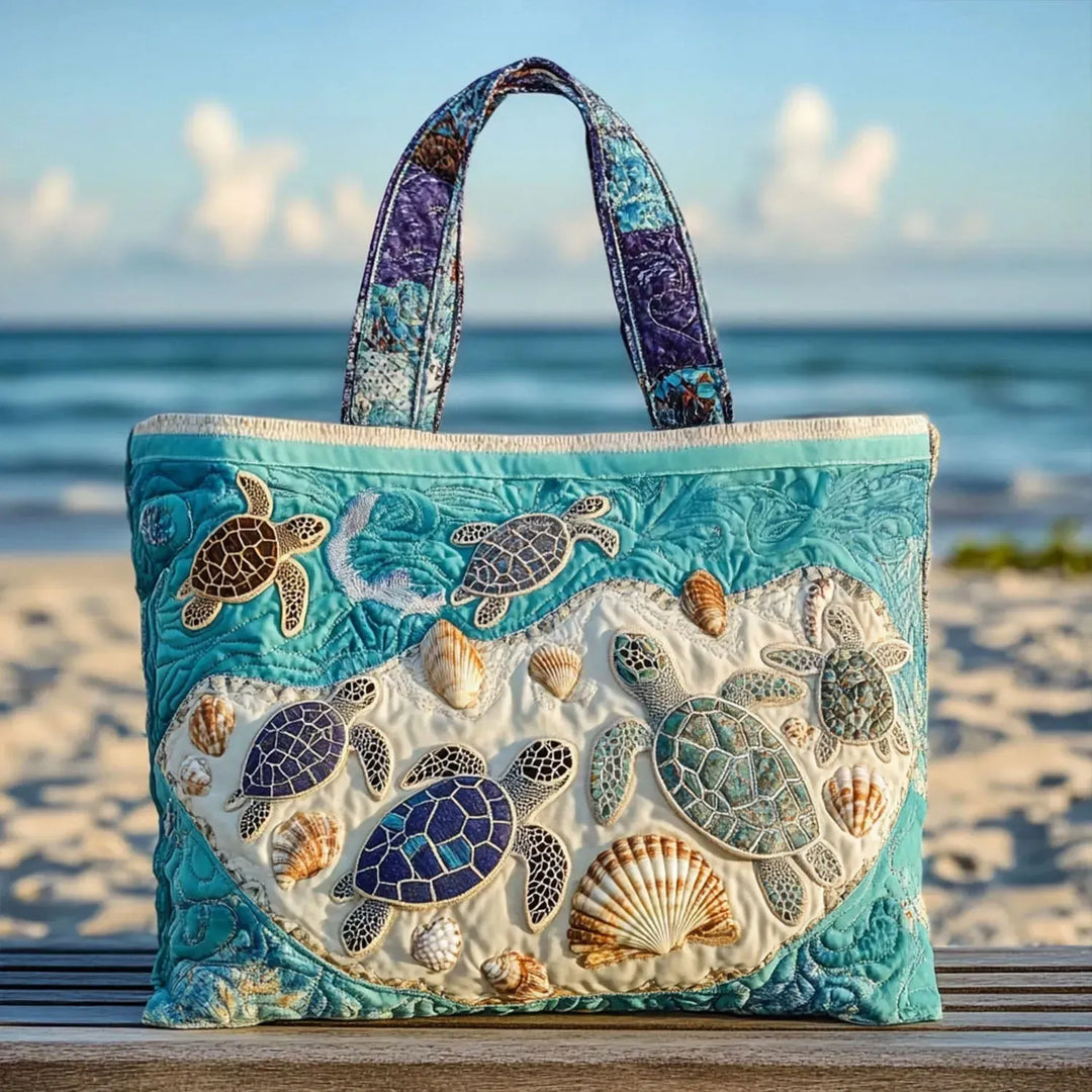 Women's Artistic Ocean Purse in Blue