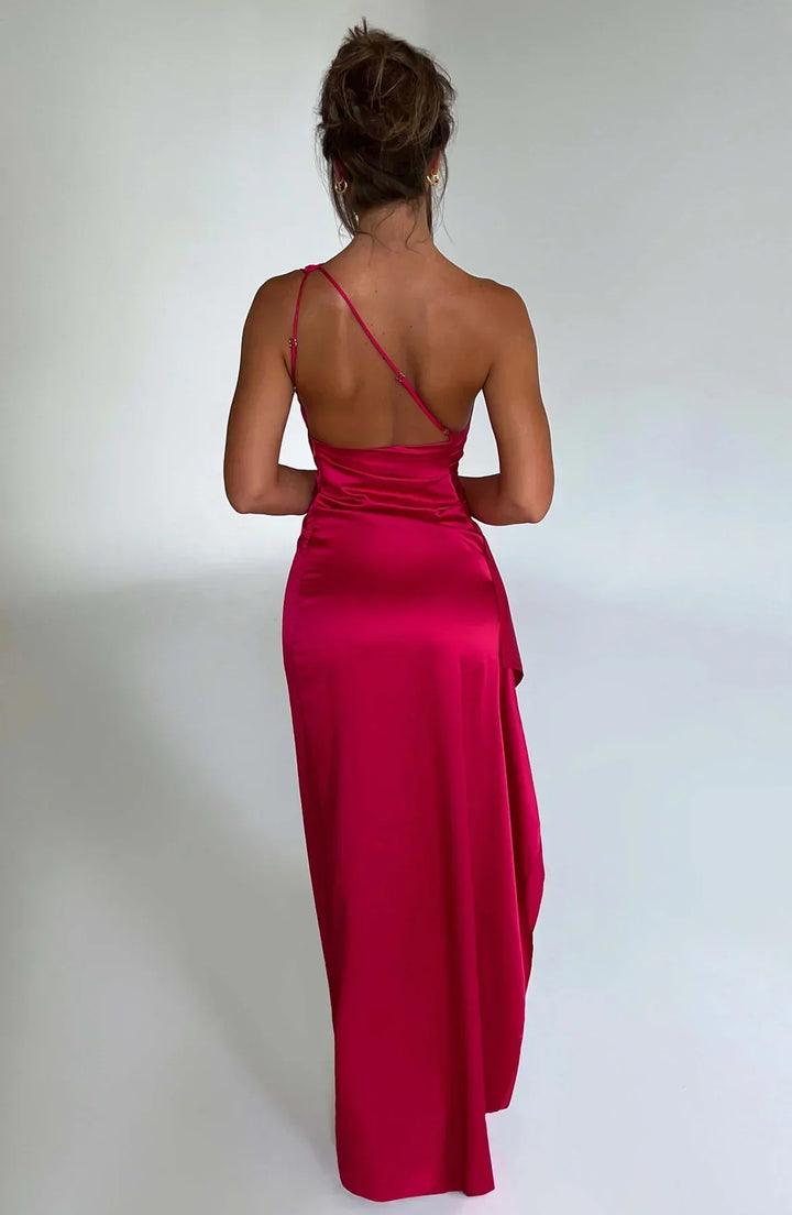 Women's Asymmetric Maxi Dress for Fall Weddings (2)