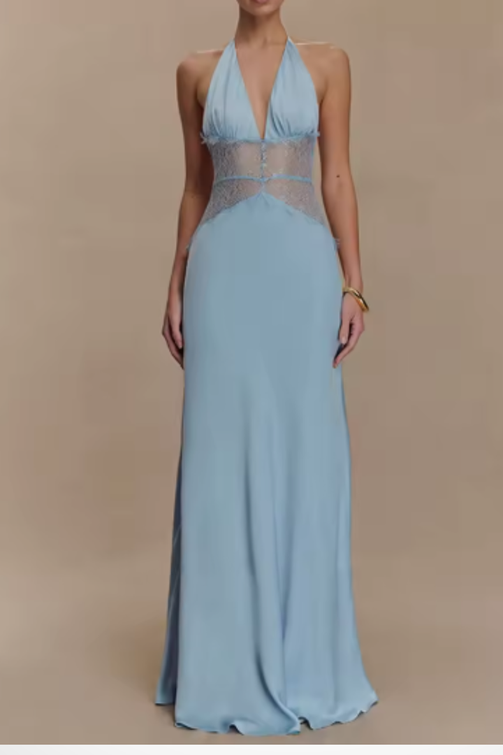 Women's Backless Fall Wedding Guest Maxi Dress (4)