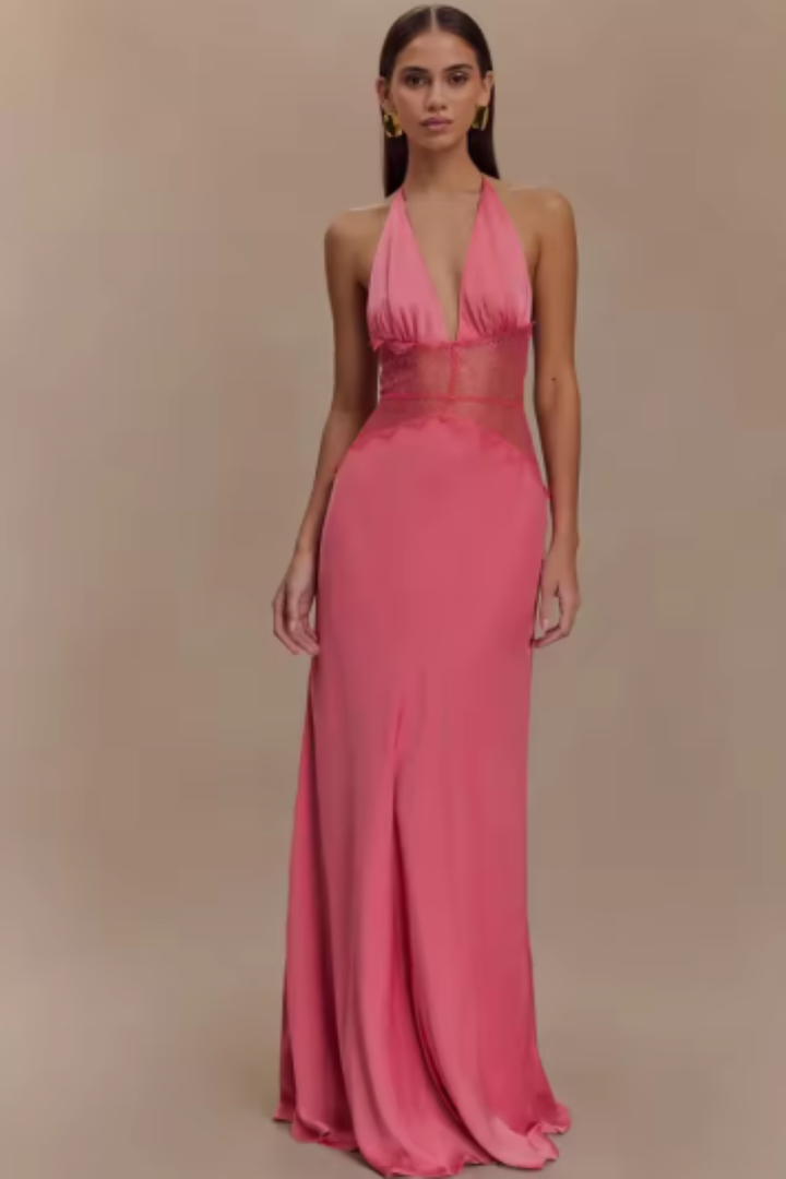 Women's Backless Fall Wedding Guest Maxi Dress (6)