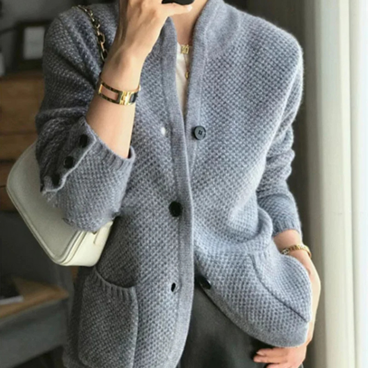 Women's Black Cardigan for Versatile Styling in Blue