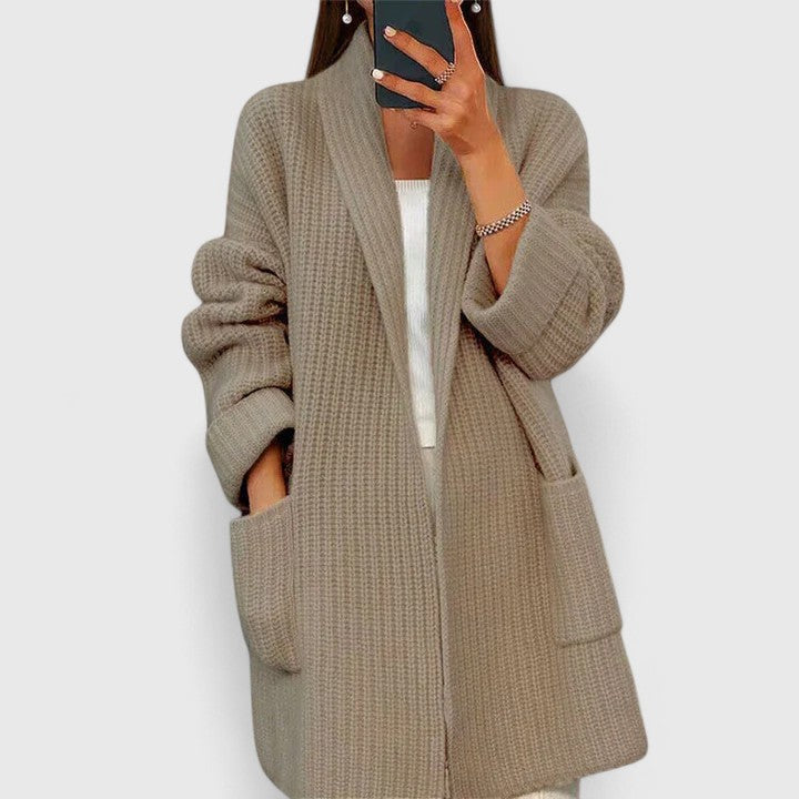 Women's Black Cardigan Knit for Everyday in Brown