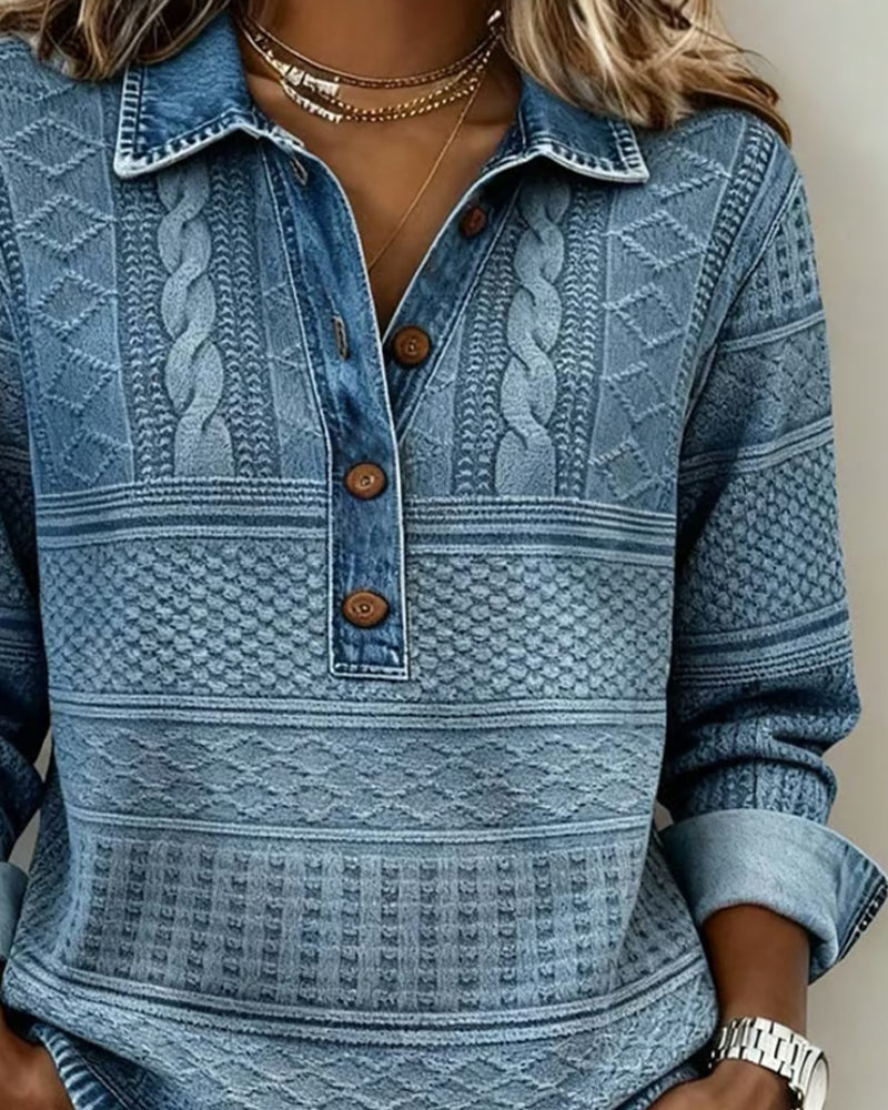 Women's Black Sweater with Cable Knit (3)