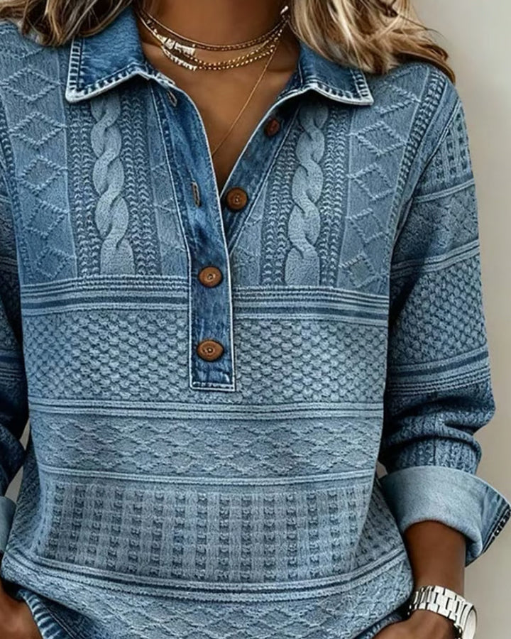 Women's Black Sweater with Cable Knit (3)
