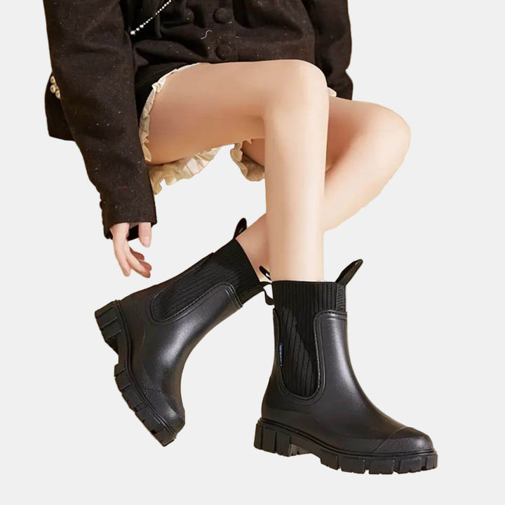 Women's Black Waterproof Anti-Slip Boots (4)