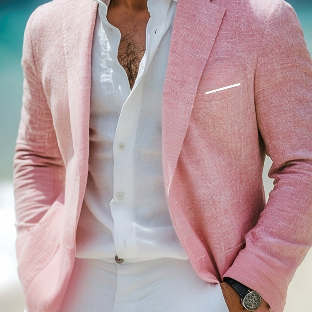 Women's Blazer in Versatile Polished Style in Peach
