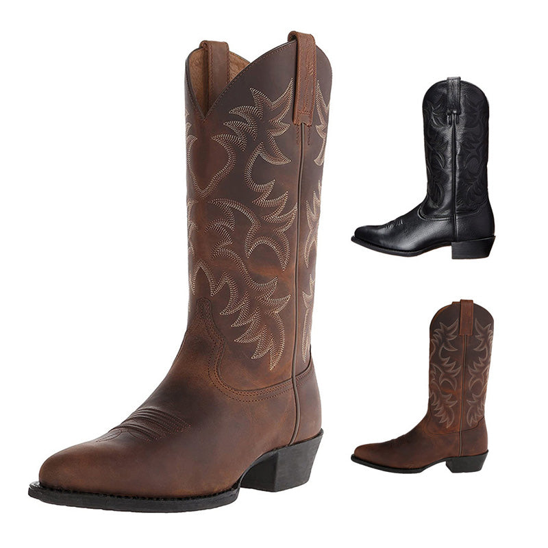 Women's Boots in Western Cowboy Style in Black 3
