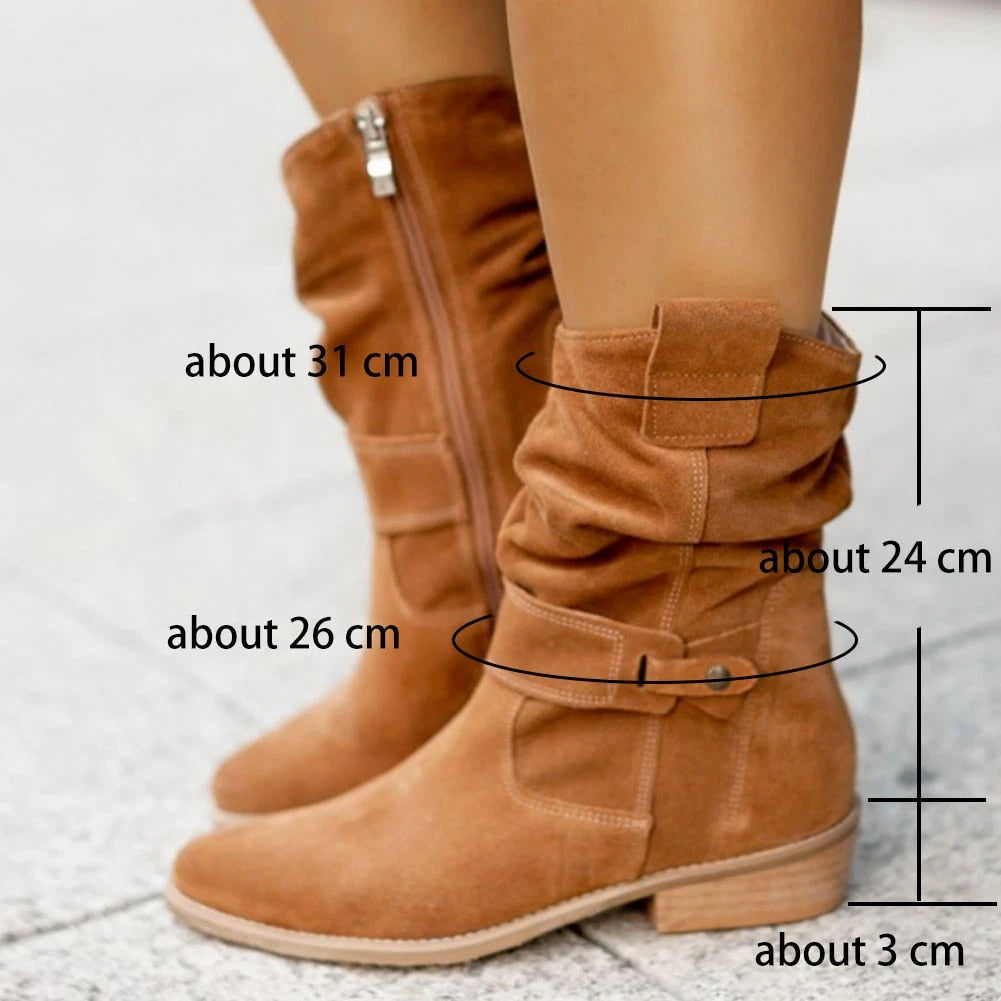 Women's Boots Suede Ankle for Fall (11)