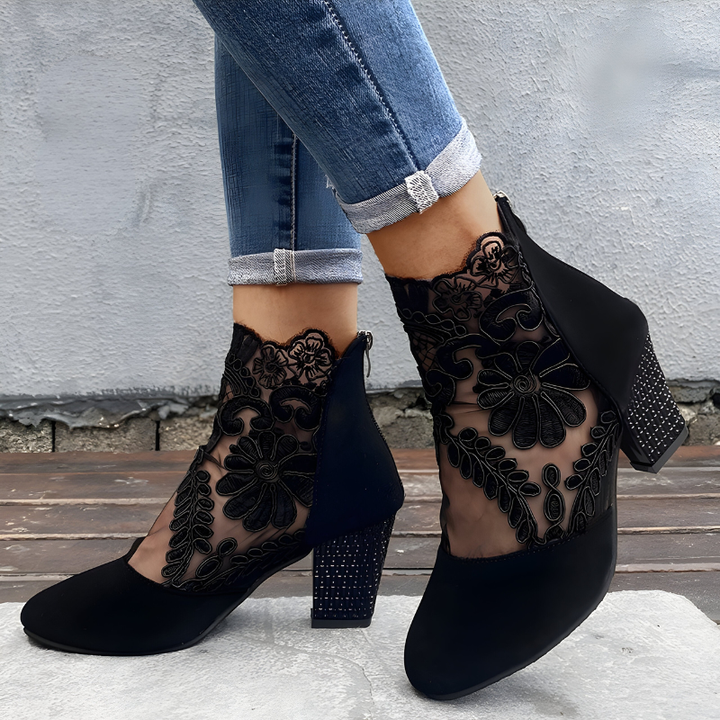 Women's Boots with Elegant Block Heels