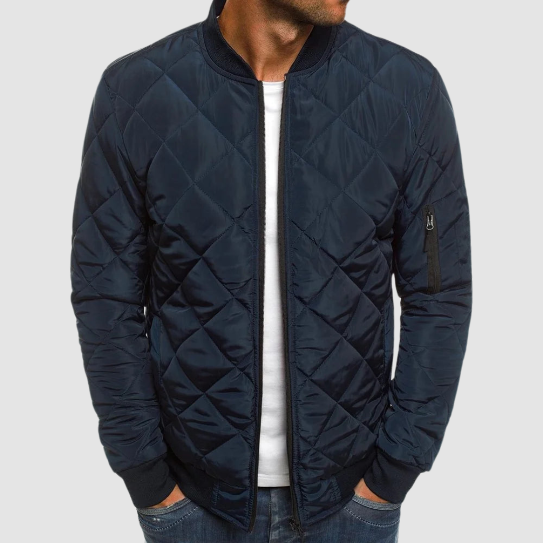 Women's Breathable Fall Jacket with Functional Pockets in Navy