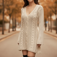 Emily | Women's Cable Knit Dress for Fall