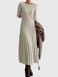 Aria | Women's Cable Knitted Dress for Fall Weddings