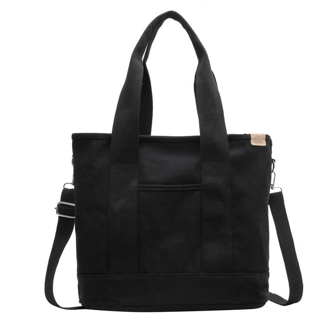 Women's Canvas Tote Bag for Work in Black