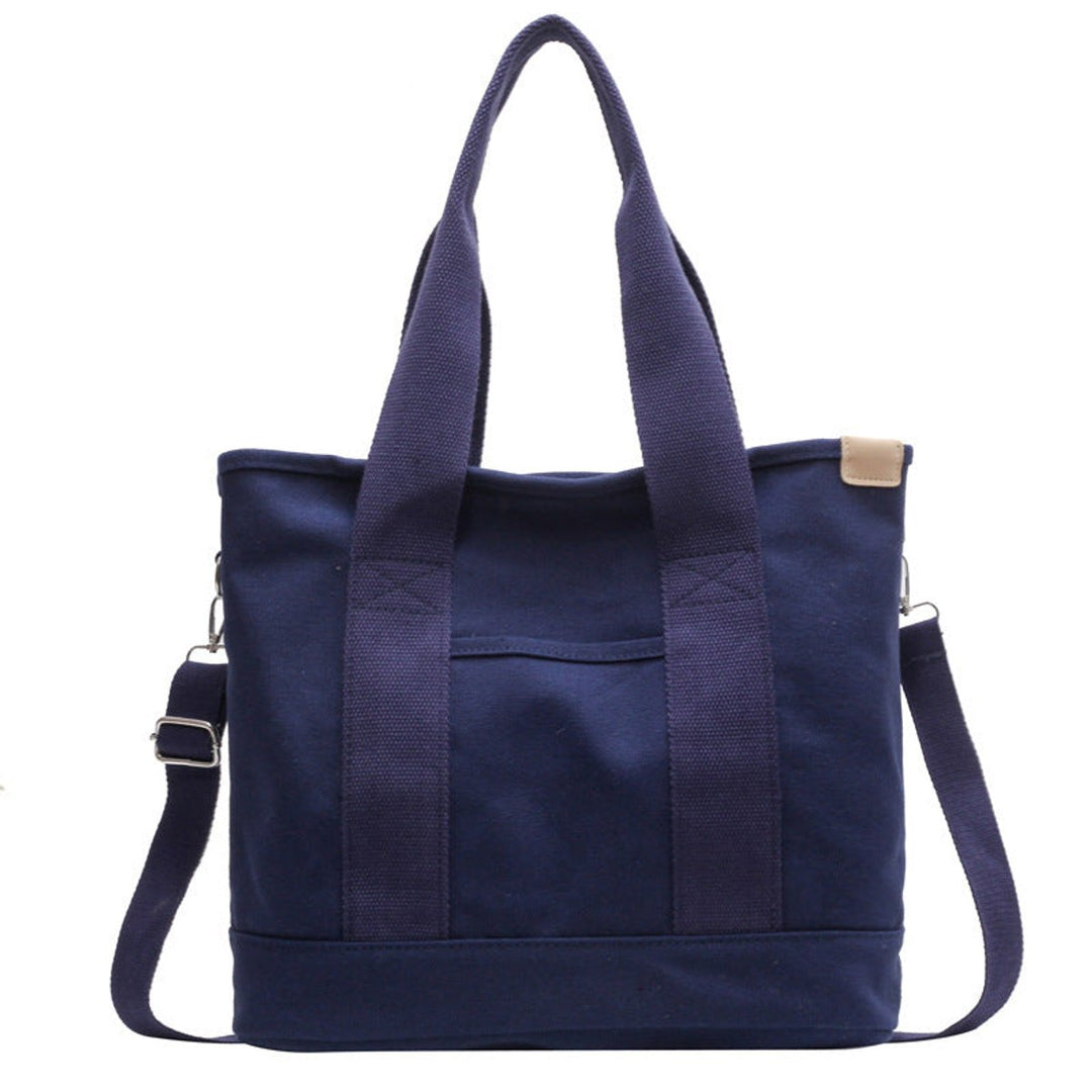 Women's Canvas Tote Bag for Work in Blue