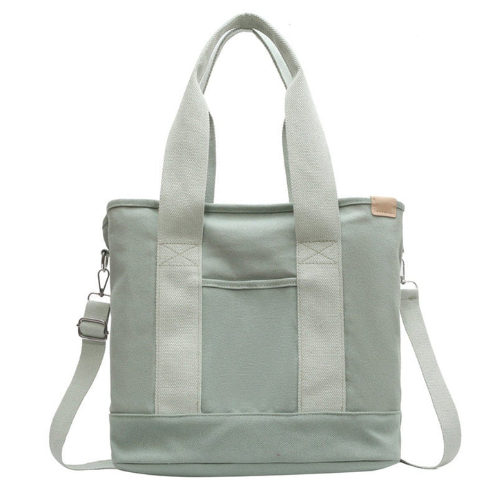 Women's Canvas Tote Bag for Work in Green