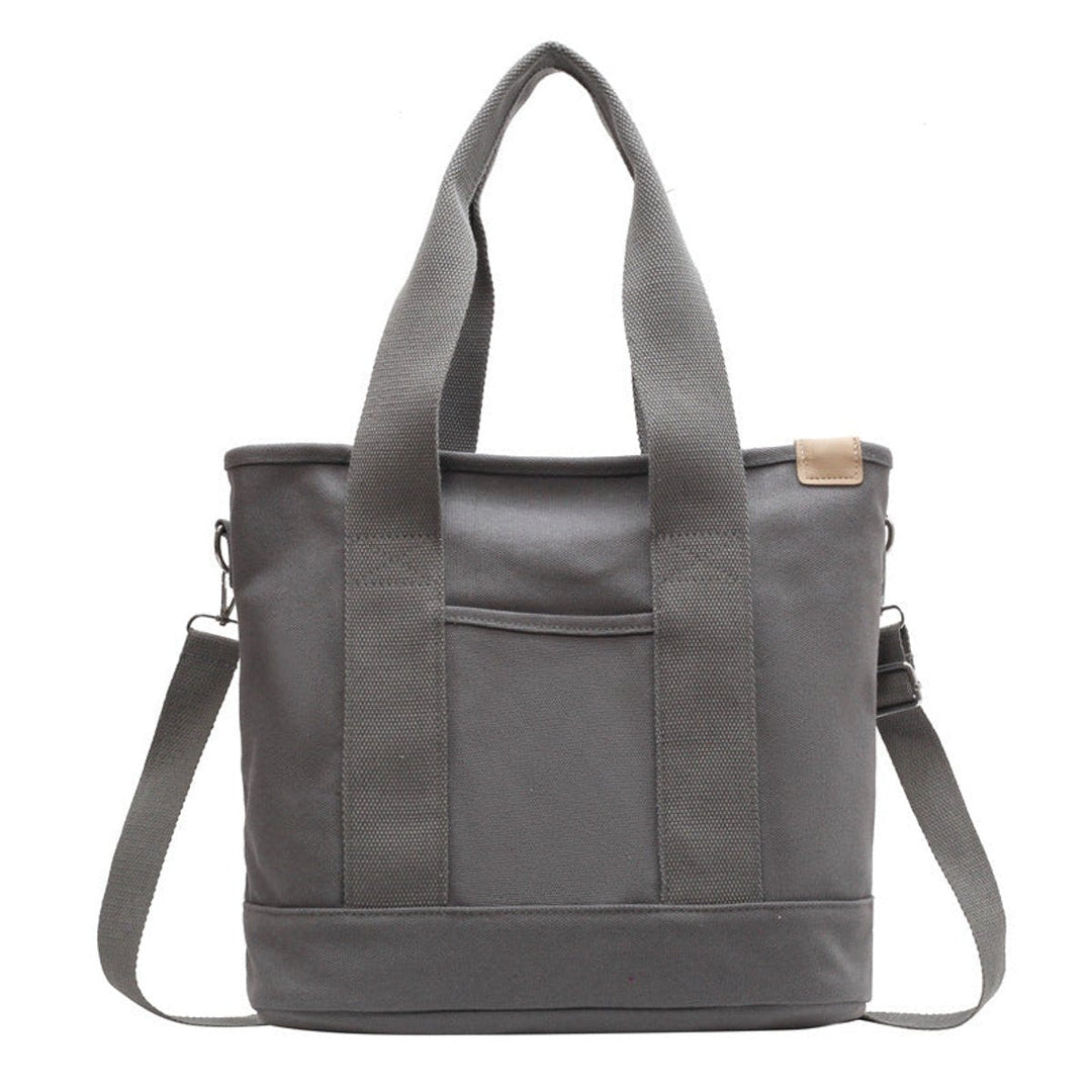 Women's Canvas Tote Bag for Work in Grey