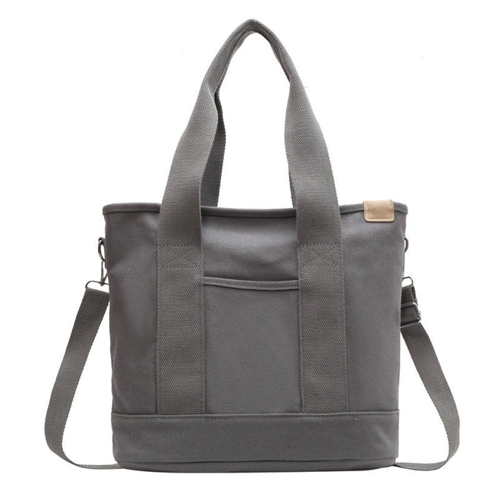 Women's Canvas Tote Bag for Work in Grey