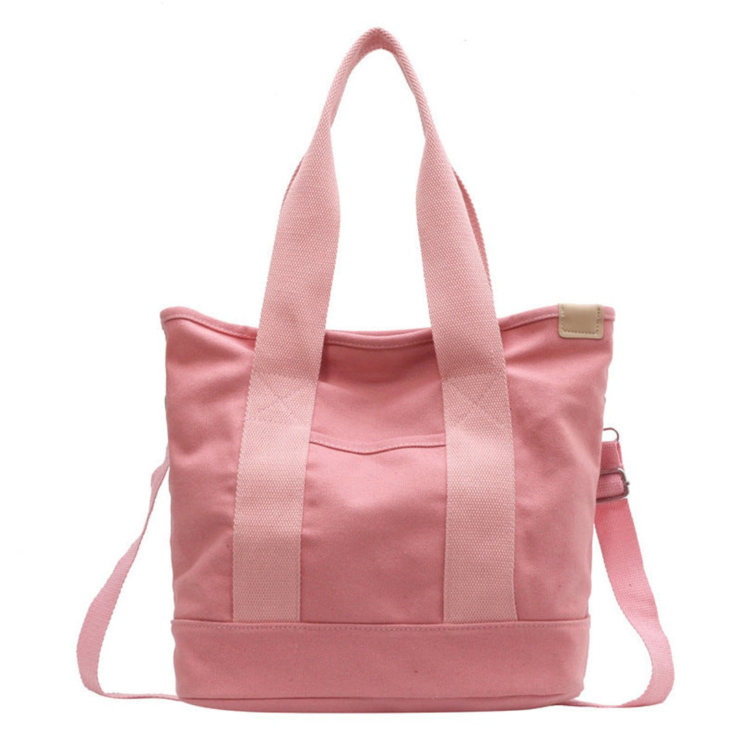 Women's Canvas Tote Bag for Work in Pink