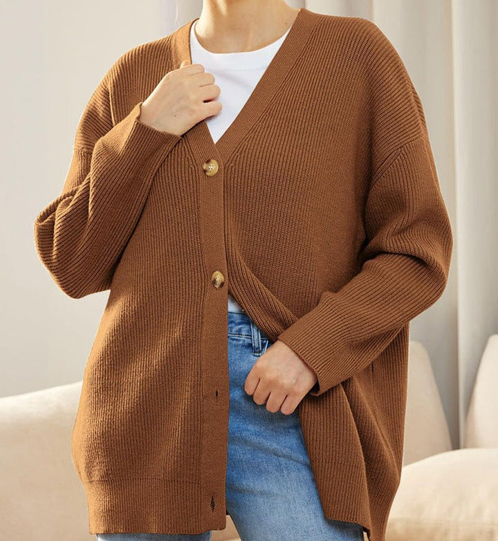 Women's Cardigan in Oversized Knit for Layering (20)