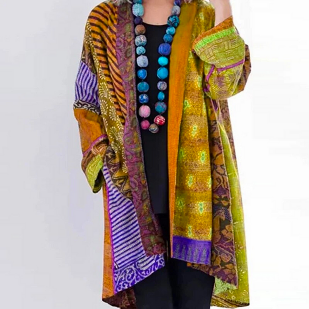 Women's Cardigan Oversized Boho Knit in Yellow