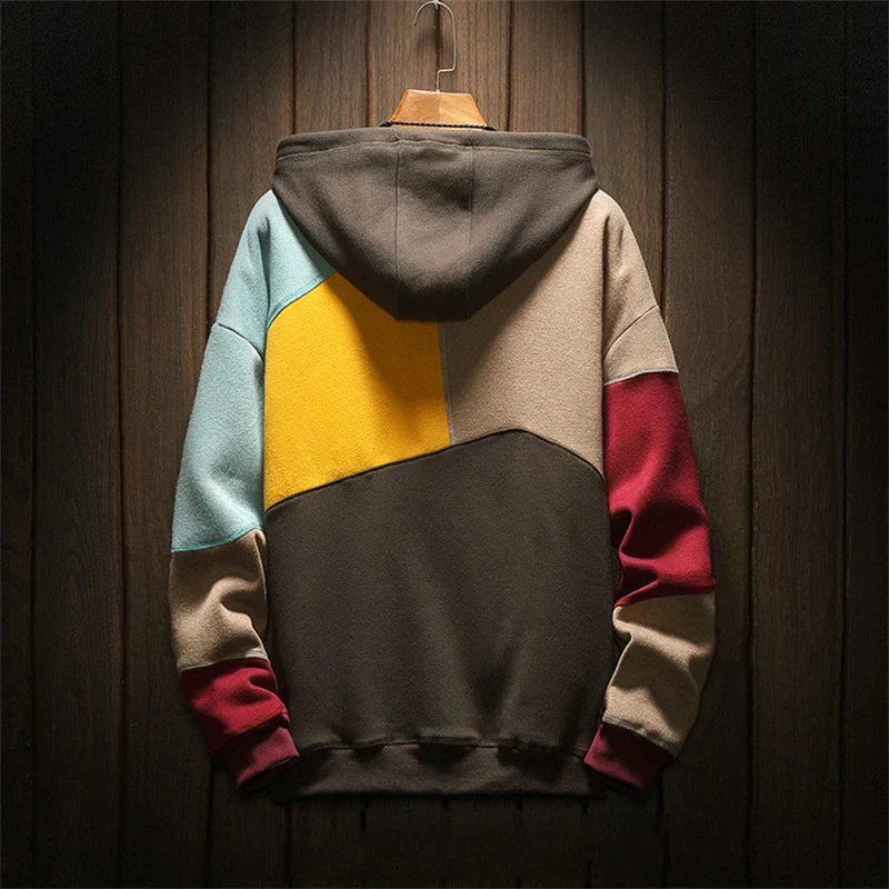 Women's Cashmere Patchwork Hoodie (2)