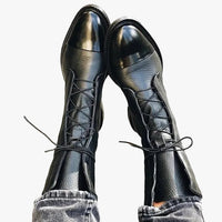 Eleanor | Women's Casual Ankle Boots with Lace-Up Front