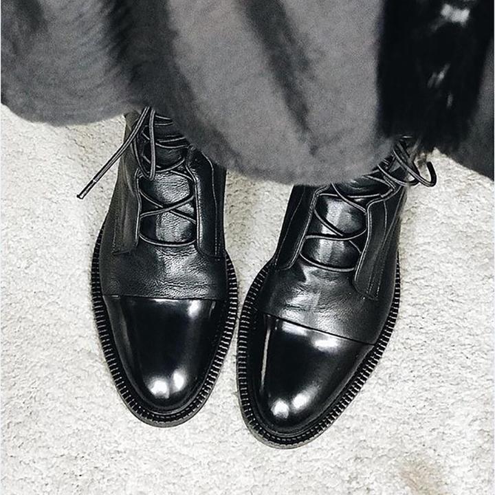 Women's Casual Ankle Boots with Lace-Up Front (3)