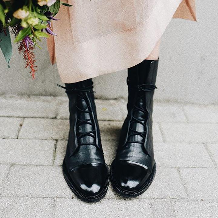 Women's Casual Ankle Boots with Lace-Up Front (5)
