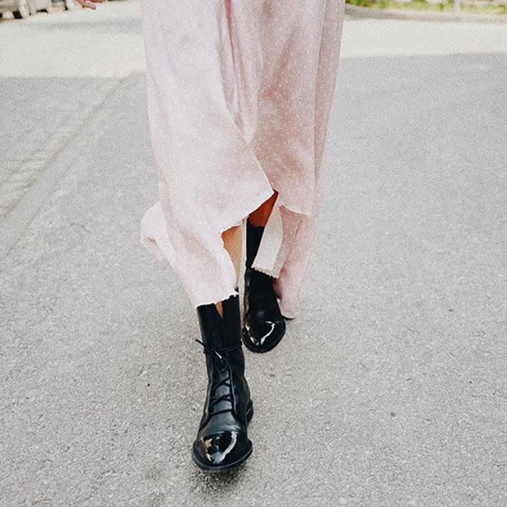 Women's Casual Ankle Boots with Lace-Up Front (6)