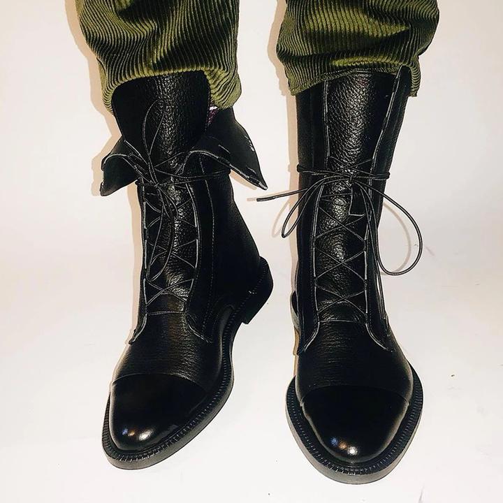 Women's Casual Ankle Boots with Lace-Up Front (9)