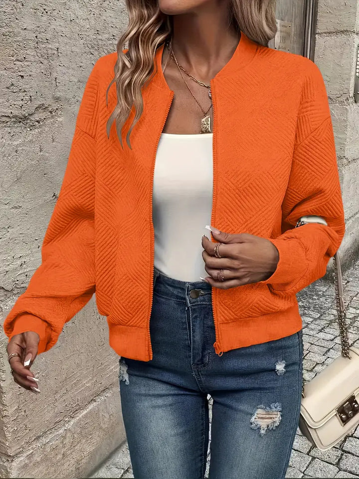Women's Casual Fleece Zip Jacket for Fall (12)