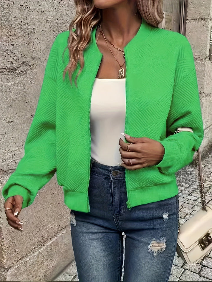 Women's Casual Fleece Zip Jacket for Fall (6)