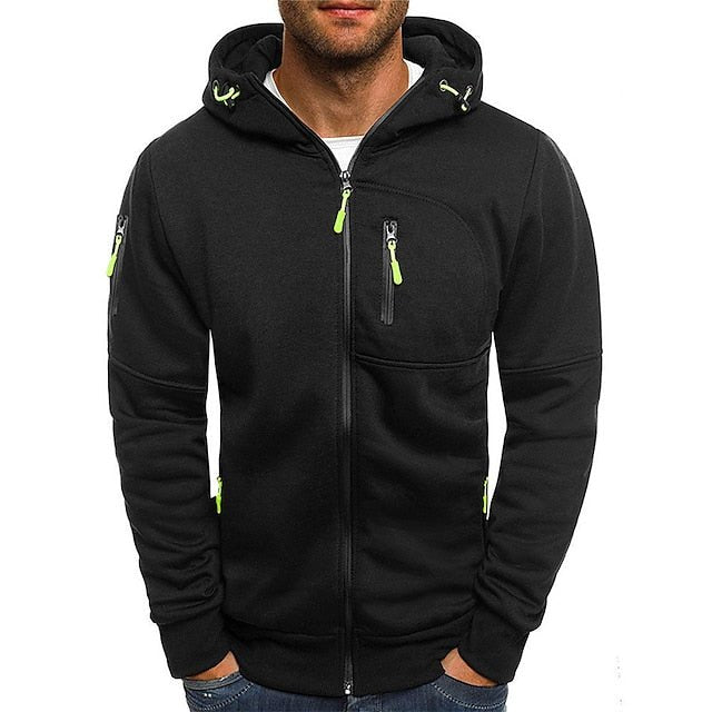Women's Casual Zip Hoodie for Everyday in Black