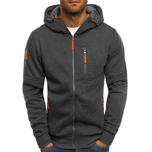 Women's Casual Zip Hoodie for Everyday in Grey