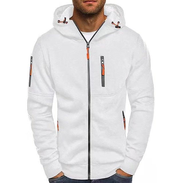 Women's Casual Zip Hoodie for Everyday in White