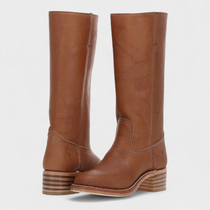 Women's Classic Western Boots for Everyday Wear in Brown