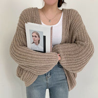 Zoey | Women's Coarse Knit Open-Front Cardigan