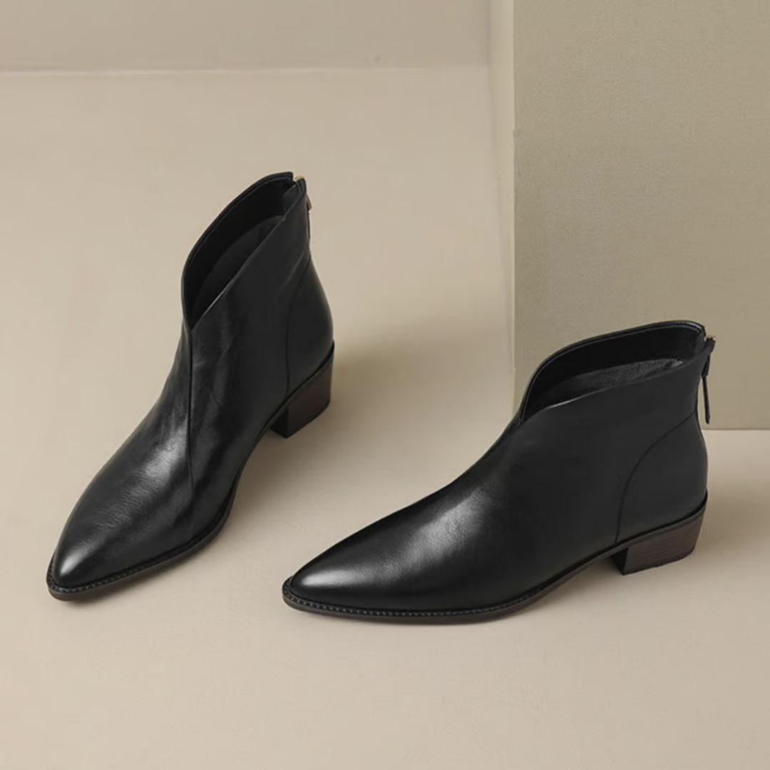 Women's Comfort Ankle Boots with Low Heel