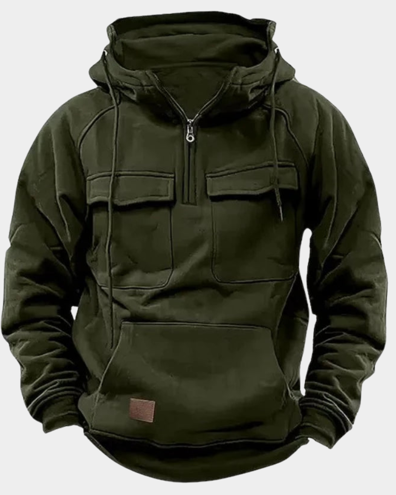 Women's Comfort Hoodie for Everyday Layering in Armeegrün