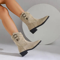Ellie | Women's Comfortable Mid-Calf Boots for Daily Wear