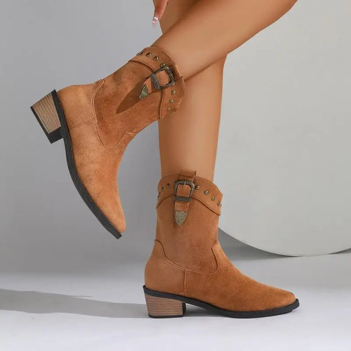 Women's Comfortable Mid-Calf Boots for Daily Wear (5)