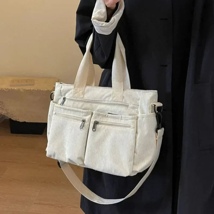 Women's Corduroy Crossbody Tote Bag for Work (5)