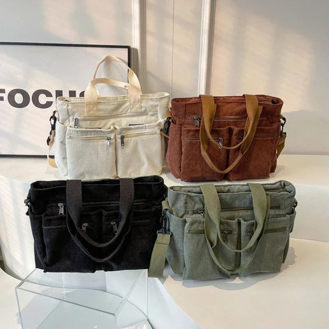 Women's Corduroy Crossbody Tote Bag for Work (6)