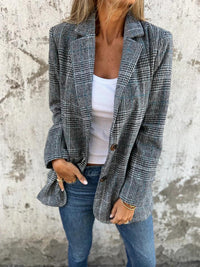 Hazel | Women's Cotton Check Jacket for Autumn