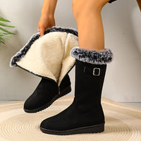 Sofia | Women's Cowboy Boots, Fur-Trimmed for Winter
