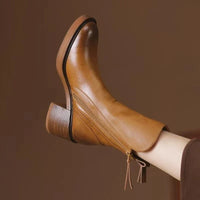 Naomi | Women's Cowboy Boots Sleek Ankle Leather